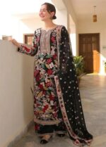 CHIFFON Suit With MALAI Trouser - Image 2
